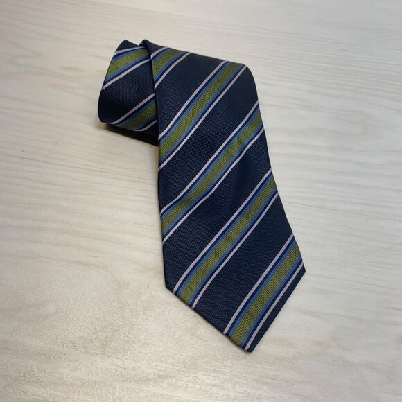 Kailong Tie Mens Necktie Silk Striped Formal Classic Business Dress - Picture 1 of 7